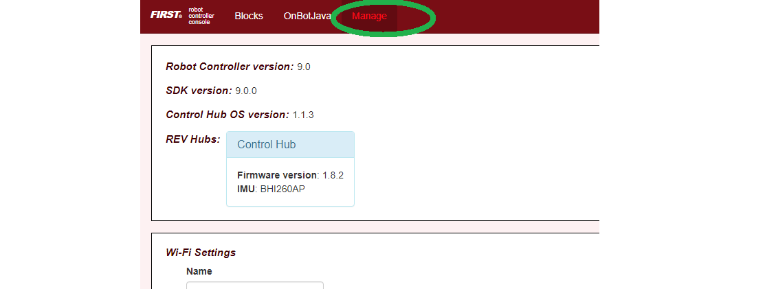RC Manage Page