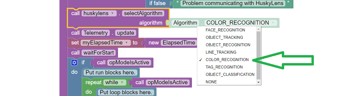 COLOR_RECOGNITION algorithm