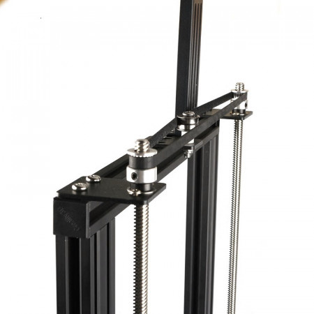 A picture of an Ender 3 with a dual z axis setup.